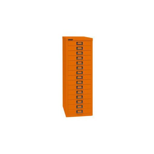 Schubladenschrank, HxBxT 860x279x380mm, 15 Schublade(n), Korpus orange