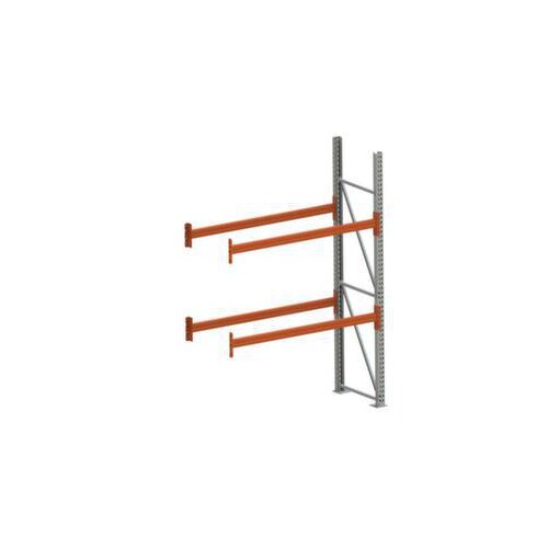 Palettenregal,Anbaufeld,HxBxT 2700x1825x800mm,2xTraversen,3 Stellplätze