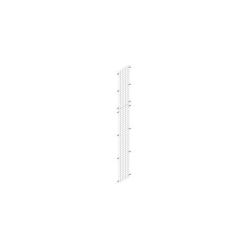 Seitenwand, f. Steckregal, HxT 3000x400mm, verzinkt, Gitter, MW 50x50mm