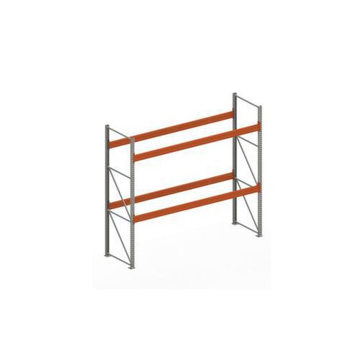 Palettenregal,Grundfeld,HxBxT 3300x3770x1100mm,Fachl. 3000kg,2xTraversen