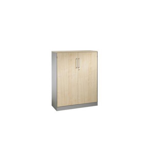 Büroschrank,HxBxT 1310x800x400mm,2xStahlboden,3 OH,Korpus RAL9006