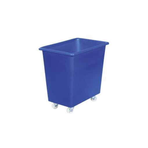 Rechteckbehälter, HxBxT 660x660x432mm, 135l, PE, blau, Wände geschlossen