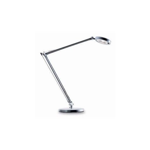 LED-Tischleuchte,neutralweiß,F,Kopf neigbar,Arm L 800mm,Standfuß,silber