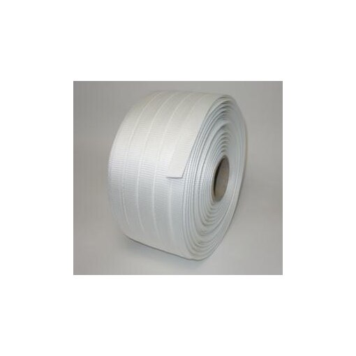 Polyester-Umreifungsband, LxB 850mx13mm, 4750 N, gewebt, weiß