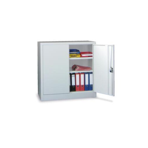 Großraum-Flügeltürenschrank,RAL7035,HxBxT 1000x1500x600mm,2xStahlboden