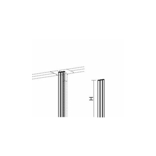 Linearverbindung, f. Büro-Trennwand, H 1600mm