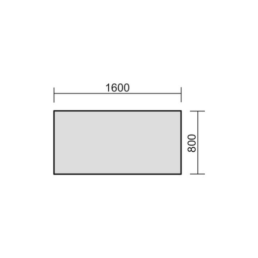 Höhenverstellbarer Schreibtisch,HxBxT 680-820x1600x800mm,Platte graphit