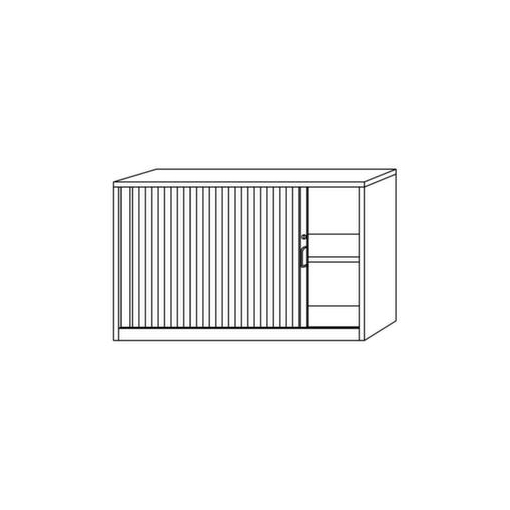 Querrollladenschrank,HxBxT 748x1200x400mm,1xHolzboden,2 OH,Korpus weiß