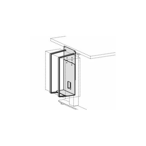 CPU-Halter, f. Sitz-Steh-Schreibtisch, B 125-225mm