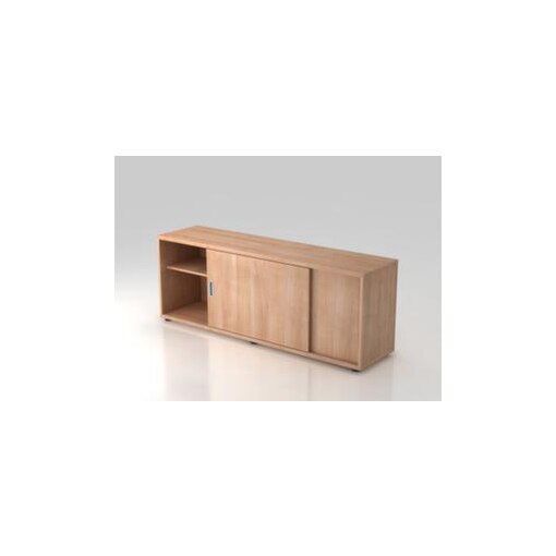 Sideboard, HxBxT 596x1600x400mm, 2xHolzboden, 1, 5 OH, Korpus Nussbaum