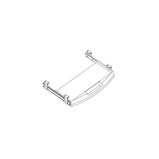 Tastatur- und Mausablage, f. Schreibtisch, HxBxT 100x620x430mm