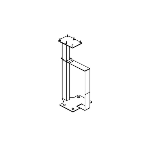 CPU-Halter, f. Schreibtisch, HxBxT 555x515x275mm, Stahl pulverbesch.