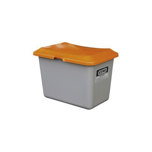 Streugutbehälter, 200l, HxLxB 640x890x600mm, GFK, grau, Deckel orange