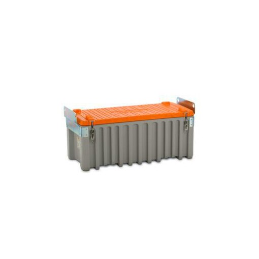 Aufbewahrungsbox, HxBxT 570x1240x600mm, 250l, PE, grau/orange