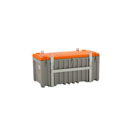 Aufbewahrungsbox, HxBxT 800x1700x860mm, 750l, PE, grau/orange