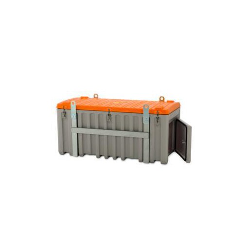 Aufbewahrungsbox, HxBxT 800x1700x860mm, 750l, PE, grau/orange