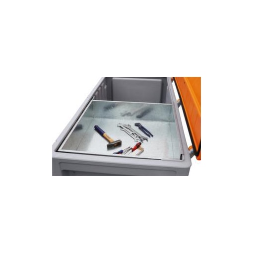 Einsatzkasten, f. Aufbewahrungsbox 750l, HxBxT 170x670x740mm, Metall