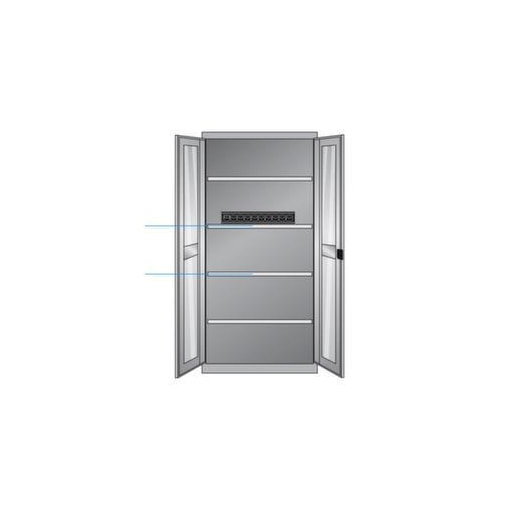 Elektro-Flügeltürenschrank, HxBxT 1950x1000x580mm, Elektromodul