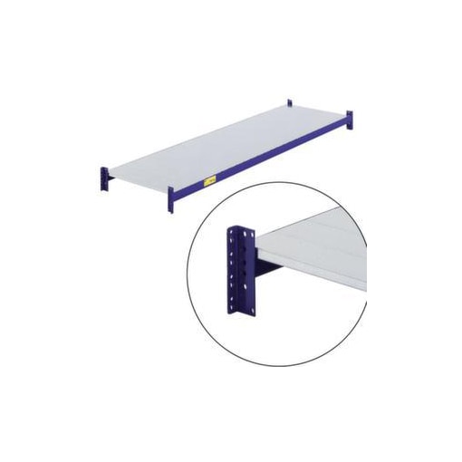 Längstraversen mit Stahlboden, f. Weitspannregal, BxT 2700x800mm