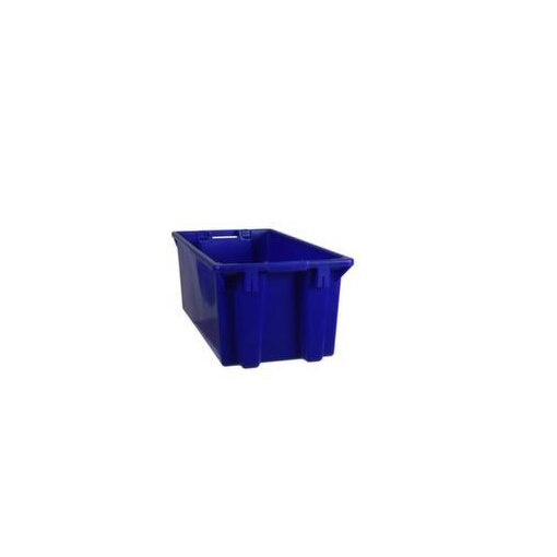 Drehstapelbehälter, HxLxB 300x800x400mm, 70l, PP, blau, Wände geschlossen