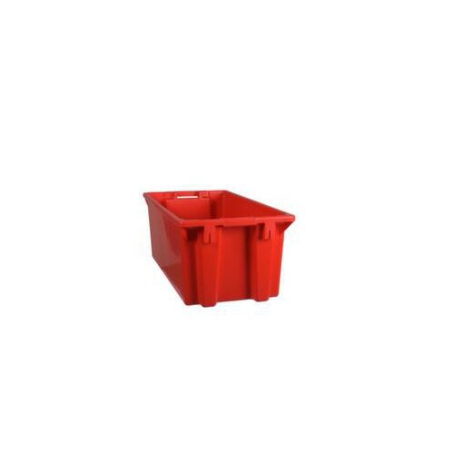 Drehstapelbehälter, HxLxB 300x800x400mm, 70l, PP, rot, Wände geschlossen