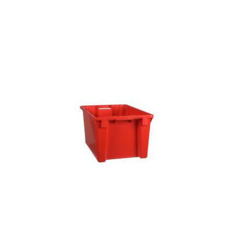 Drehstapelbehälter, HxLxB 300x600x400mm, 50l, PP, rot, Wände geschlossen