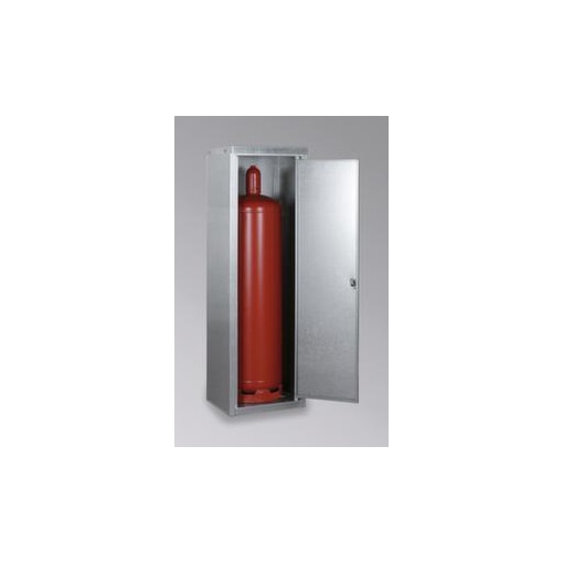 Gasflaschenschrank, f. 1x33kg Flasche, HxBxT 1435x460x400mm, m. Dach