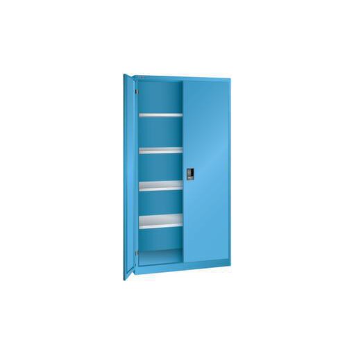 Universalschrank, HxBxT 1950x1000x580mm, 4xStahlboden, Key Lock, Sockel