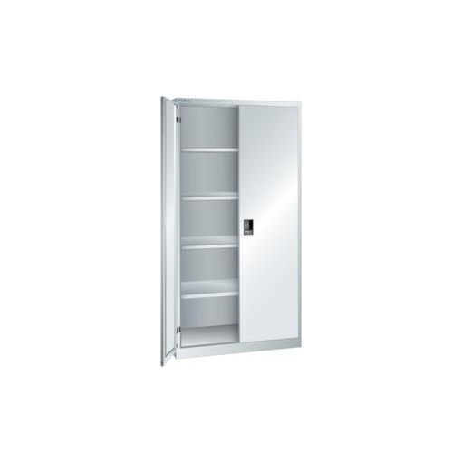 Universalschrank, HxBxT 1950x1000x580mm, 4xStahlboden, Key Lock, Sockel