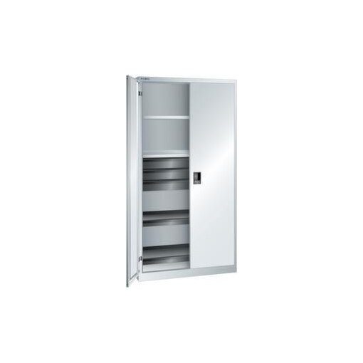 Universalschrank, HxBxT 1950x1000x580mm, 4xStahlboden, 3 Schublade(n)