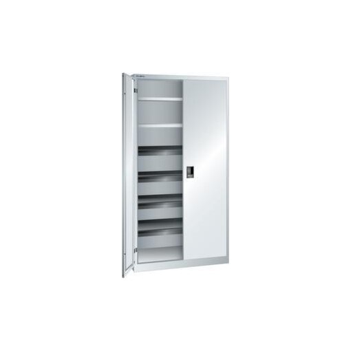 Universalschrank,HxBxT 1950x1000x580mm,6xStahlboden,2 Böden ausziehbar