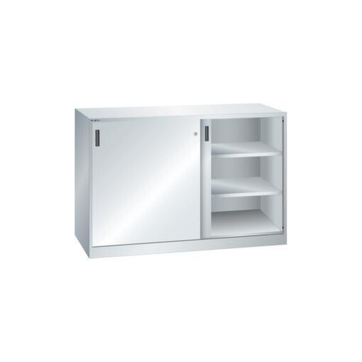 Schiebetürenschrank,HxBxT 1000x1500x580mm,4xStahlboden,Mitteltrennwand