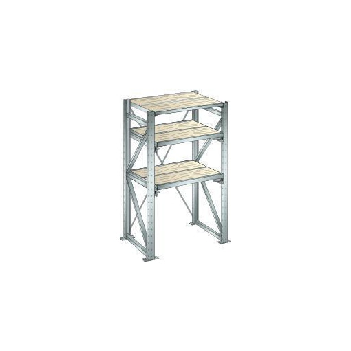 Schwerlast-Auszugregal, HxBxT 2000x1290x860mm, Fachlast 1000kg