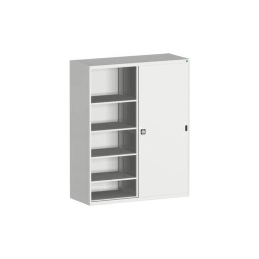 Schiebetürenschrank,HxBxT 2000x1600x650mm,8xStahlboden,Mitteltrennwand