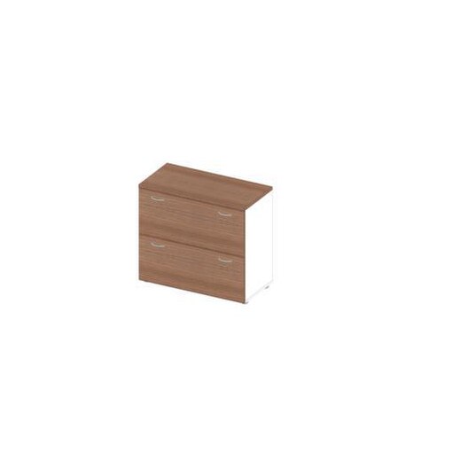 Hängeregistraturschrank, HxBxT 815x900x450mm, 2 HR-Auszüge, Korpus weiß