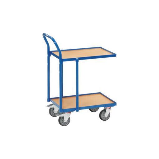 Etagenwagen, Tragl. 250kg, 2 Etage(n), Ladefl. LxB 610x410mm, Holzetage