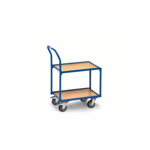 Etagenwagen, Tragl. 250kg, 2 Etage(n), Ladefl. LxB 610x410mm, Holzetage