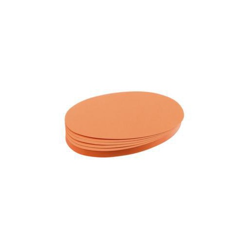 Moderationskarte, oval, HxB 110x190mm, orange