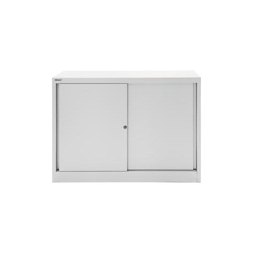 Schiebetürenschrank, HxBxT 839x1200x430mm, 1xStahlboden, 2 OH