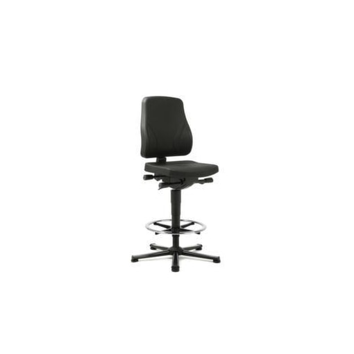 Arbeitsdrehstuhl,Sitz PU-Schaum schwarz,Sitz HxBxT 570-830x460x410-470mm