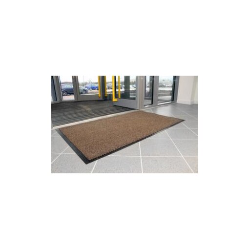 Schmutzfangmatte,HxLxB 7x1500x900mm,PP,Velours-Oberfläche,schwarz/braun