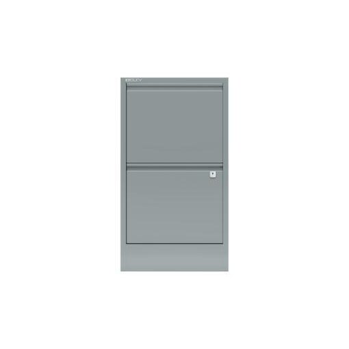 Hängeregistraturschrank,HxBxT 672x413x400mm,2 HR-Auszüge,Korpus silber