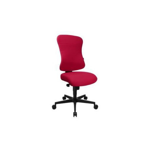 Bürodrehstuhl,Synchronmech.,Sitz HxBxT 420-550x500x480mm,Rücken Stoff rot