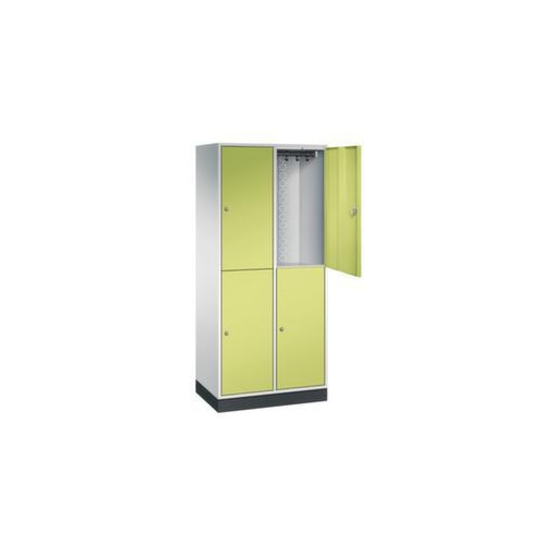 Großraum-Garderobenschrank,RAL7035/RDS1108060,HxBxT 1950x820x500mm