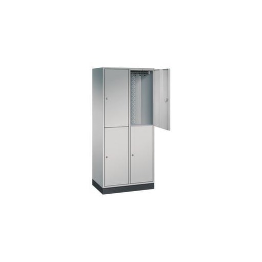 Großraum-Garderobenschrank,HxBxT 1950x820x500mm,2x2 Abt.,Abt. B 360mm