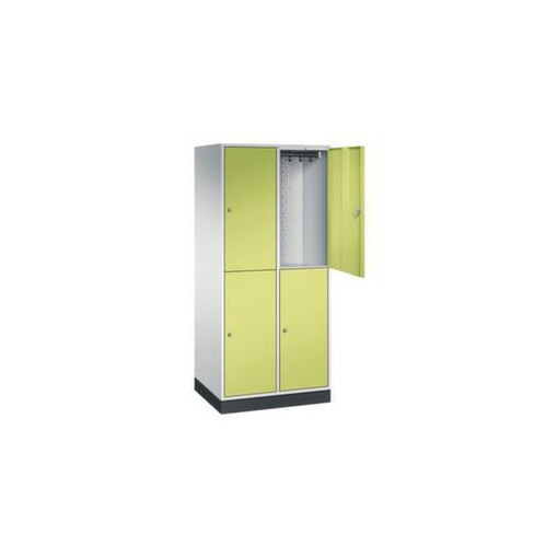 Großraum-Garderobenschrank,RAL7035/RDS1108060,HxBxT 1950x820x600mm