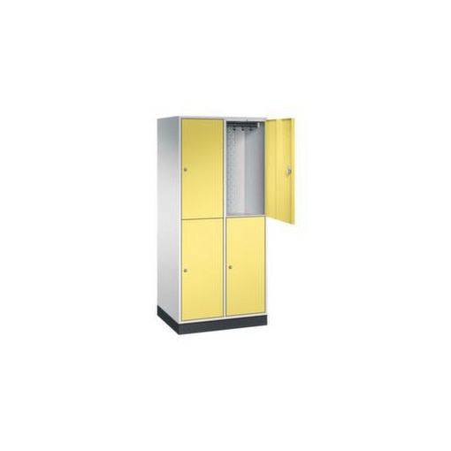 Großraum-Garderobenschrank,RAL7035/RDS0959059,HxBxT 1950x820x600mm