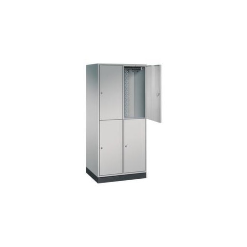 Großraum-Garderobenschrank,HxBxT 1950x820x600mm,2x2 Abt.,Abt. B 360mm