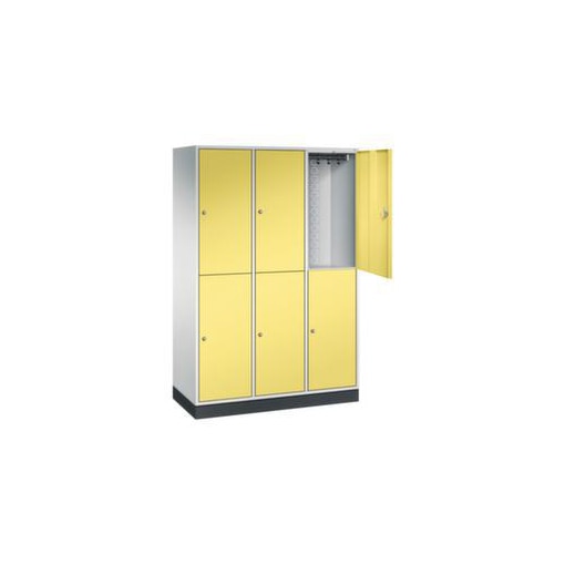 Doppelstöckiger Garderobenschrank,RAL7035/RDS1108060