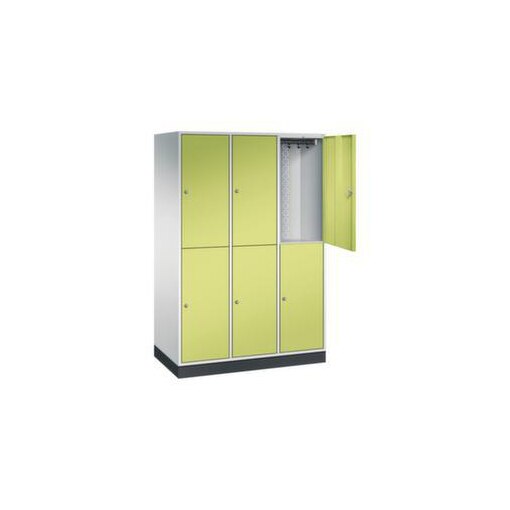 Doppelstöckiger Garderobenschrank,RAL7035/RDS1108060